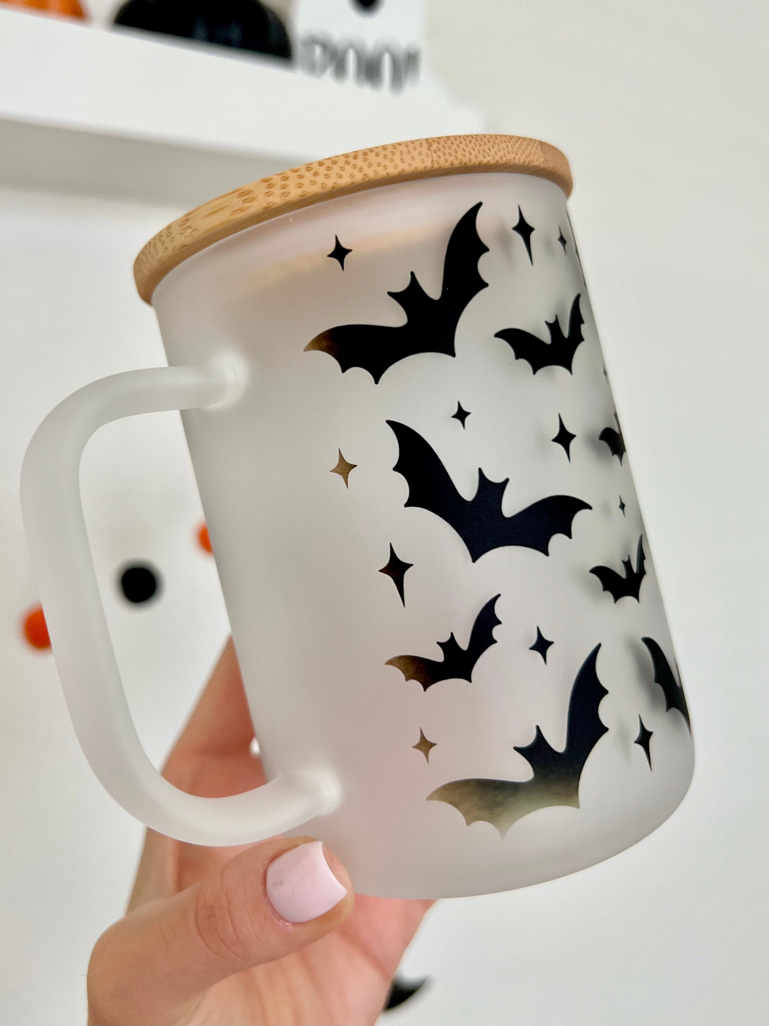 Bats Mug Oopsie Glass ** (NO LID INCLUDED)