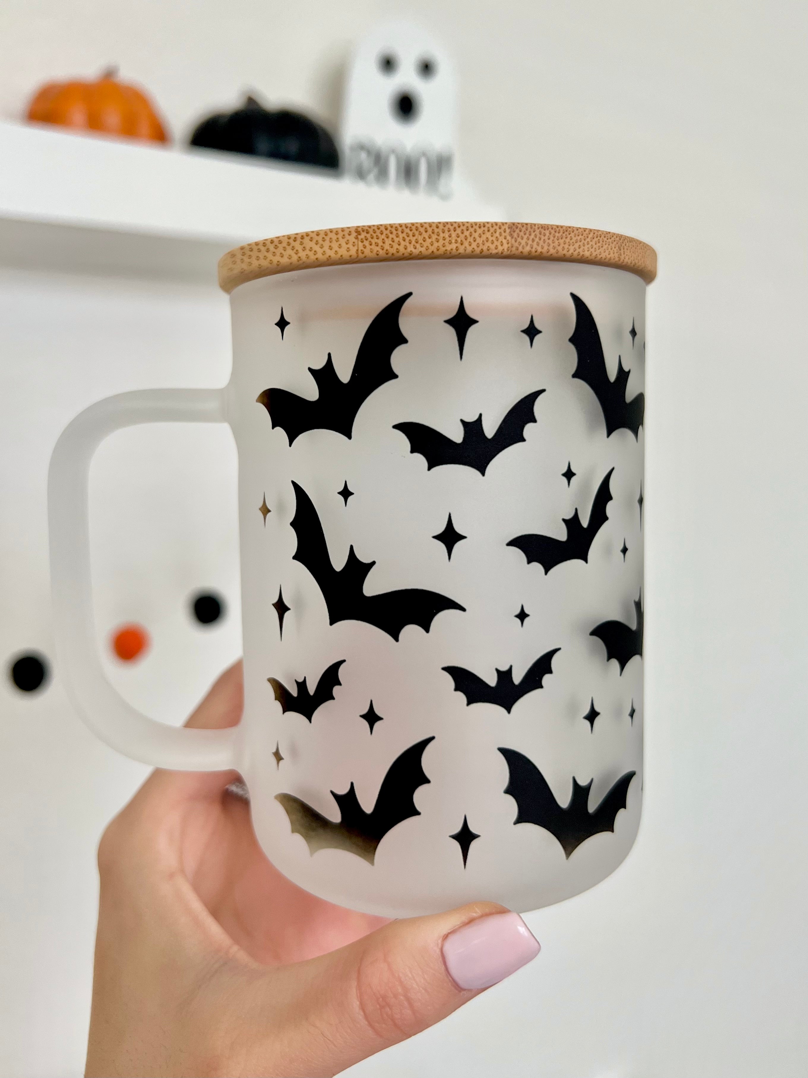 Bats Mug Oopsie Glass ** (NO LID INCLUDED)