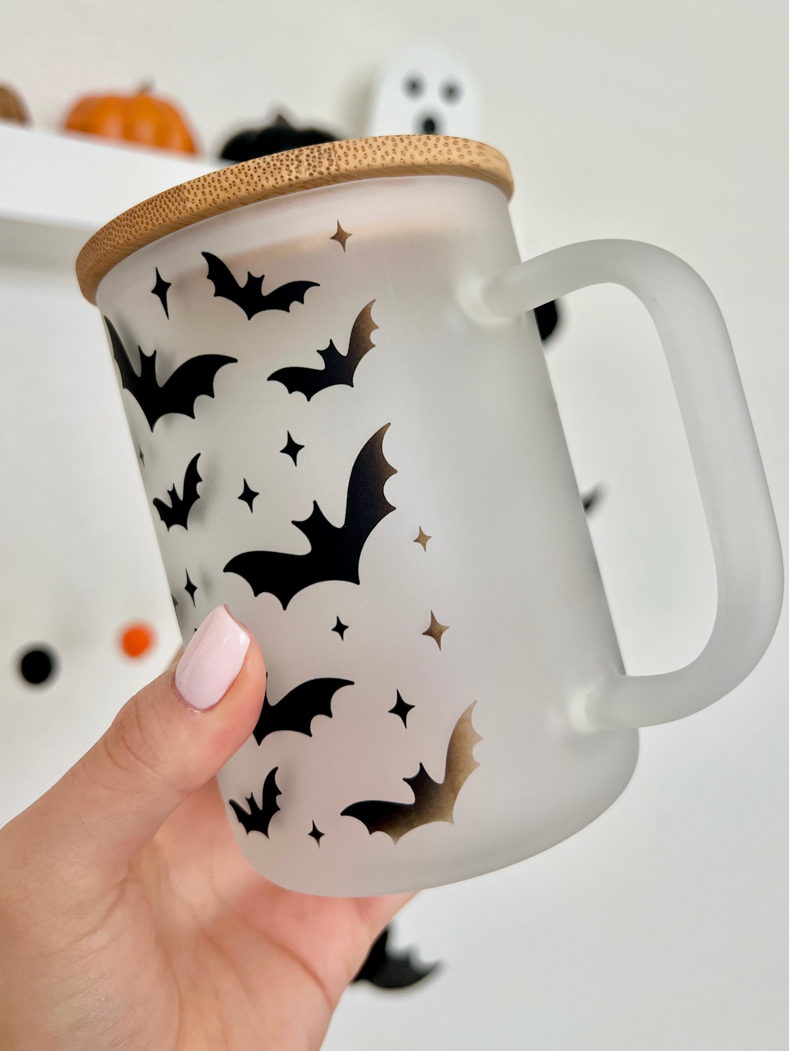 Bats Mug Oopsie Glass ** (NO LID INCLUDED)