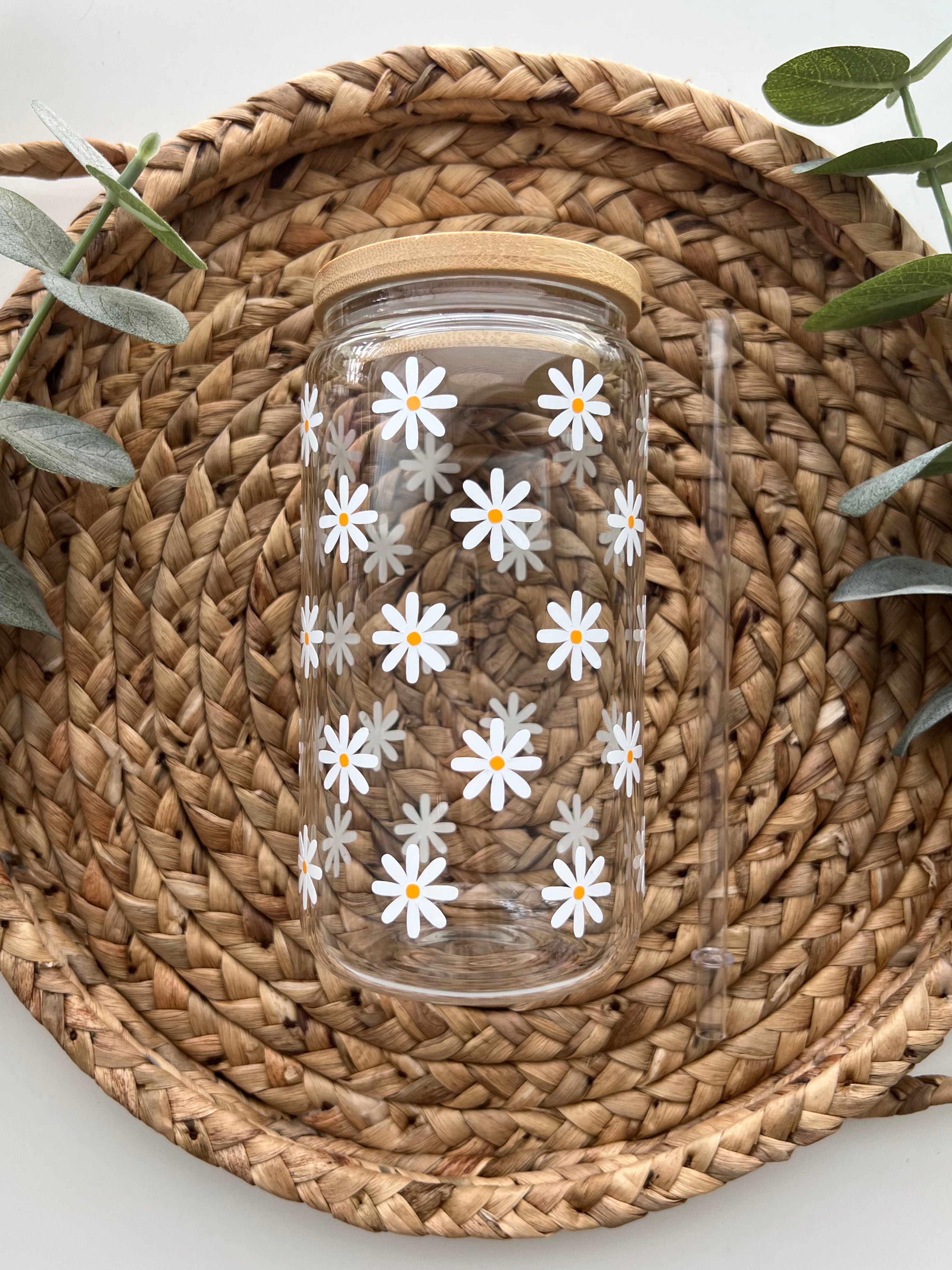 Daisies Glass Wrap